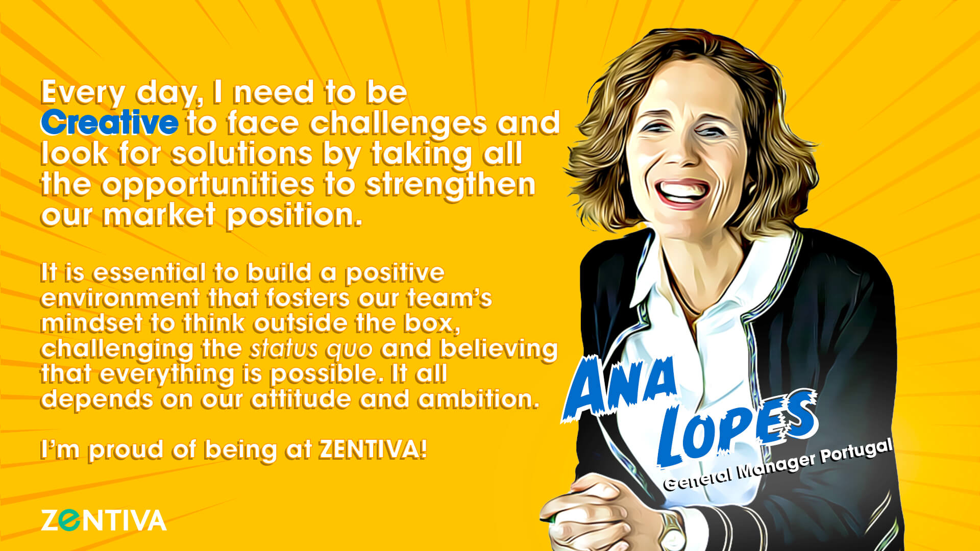 Zentiva SuperpowerZ with Ana Lopes General Manager Portugal at Zentiva